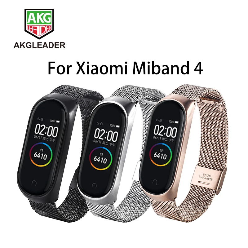 Correa Milanesa para Xiaomi Mi Band 4 y 3, pulsera inteligente de acero  inoxidable para Xiaomi Mi Band 3 y 2, la más nueva|Accesorios inteligentes|  - AliExpress