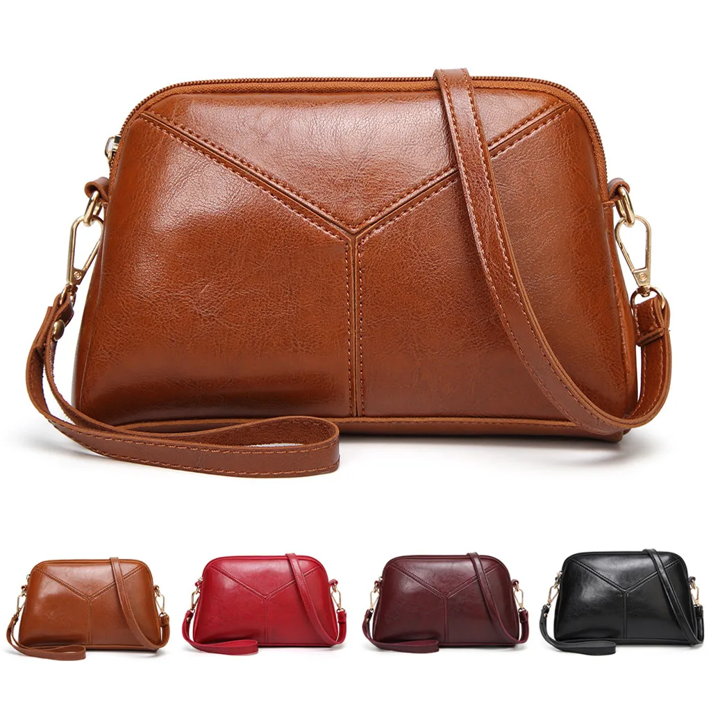 

Coneed The Sale Women Casual PU Leather Zipper Simple Shoulder Messenger Crossbody Bags 2019 Apr29 P40