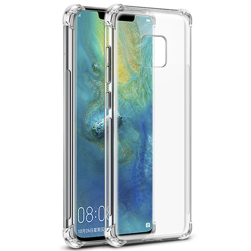 Прозрачный чехол из ТПУ для Huawei P9 P20 Pro Lite Mate 9 10 20 задняя крышка Honor Play 8X MAX Nova 4 3 2s