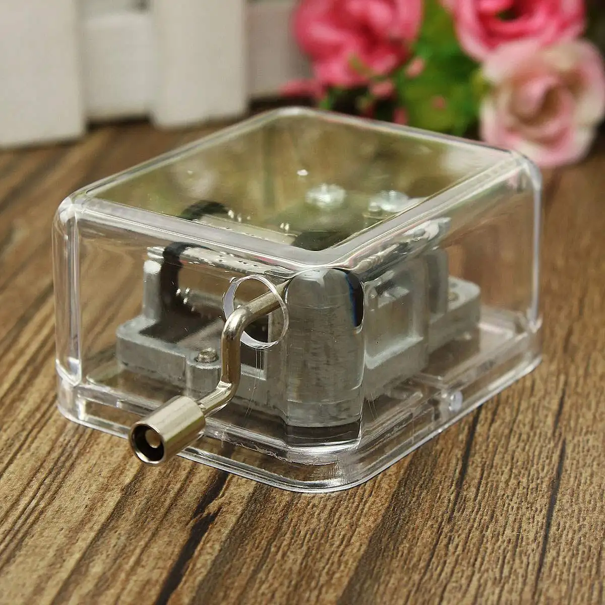 Мини акриловая музыкальная шкатулка из меха Elise/замок в небесах/Canon|box box|box musicbox in