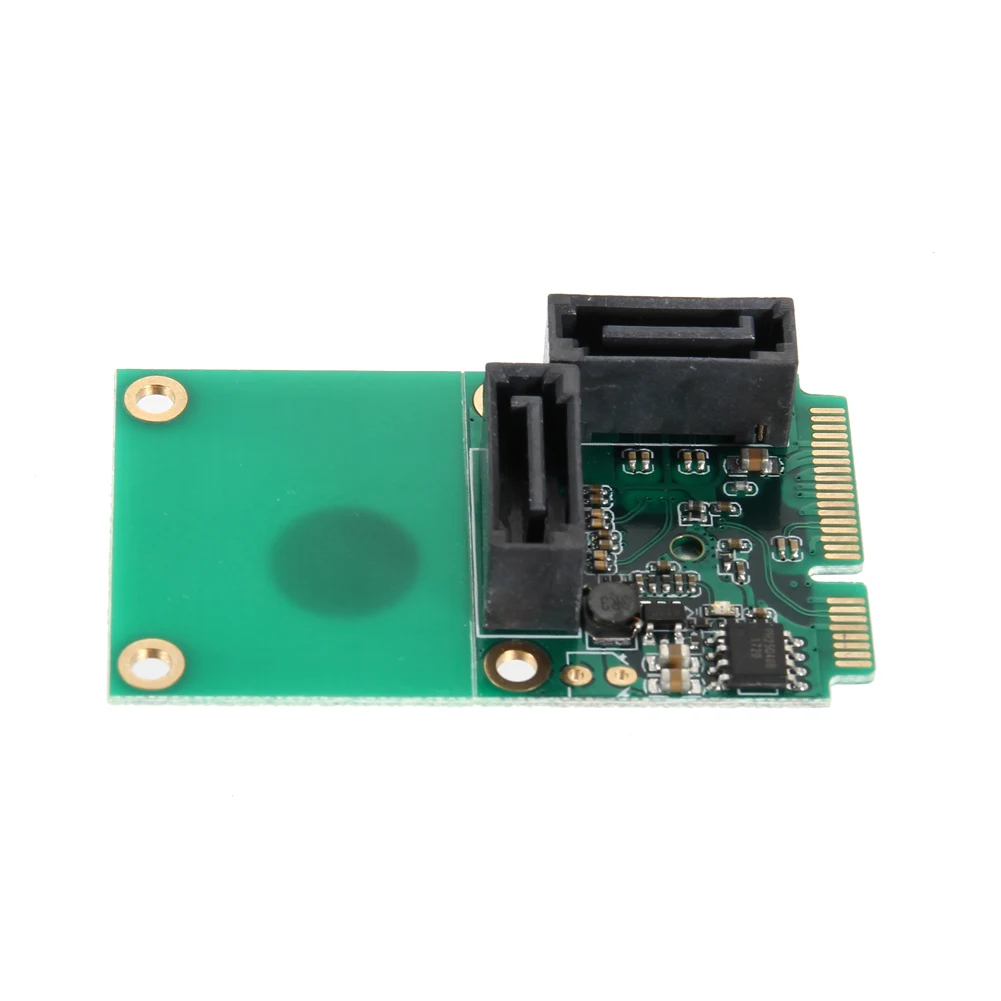 1 Set SATA 6Gbps 2 Ports Mini PCI Express Controller Expansion Card PCI ...