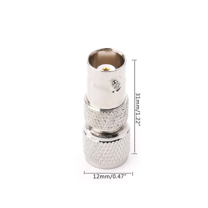BNC Female To Mini UHF Male RF Connector Coaxial Converter Antenna Adapter