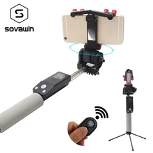 Bluetooth палка для селфи алюминиевая селфи палка bluetooth для xiaomi Выдвижная Беспроводная для android для xiaomi штатив вращение 360