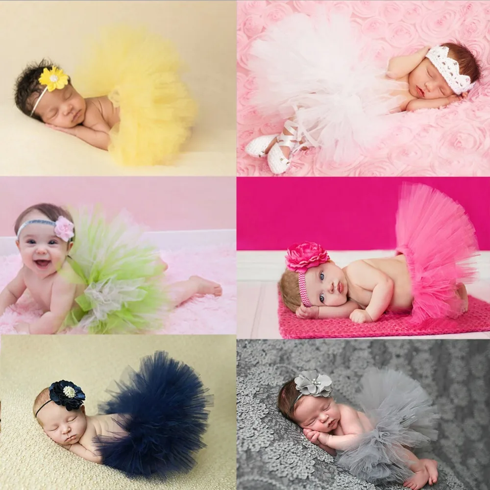 Buy Lovely Newborn props tutu baby girl clothes photography props Flower