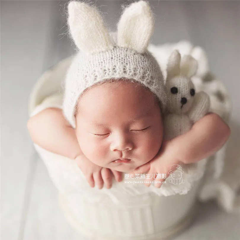 Amigurumi новорожденный фотография чучела игрушка капот набор детский душ подарок
