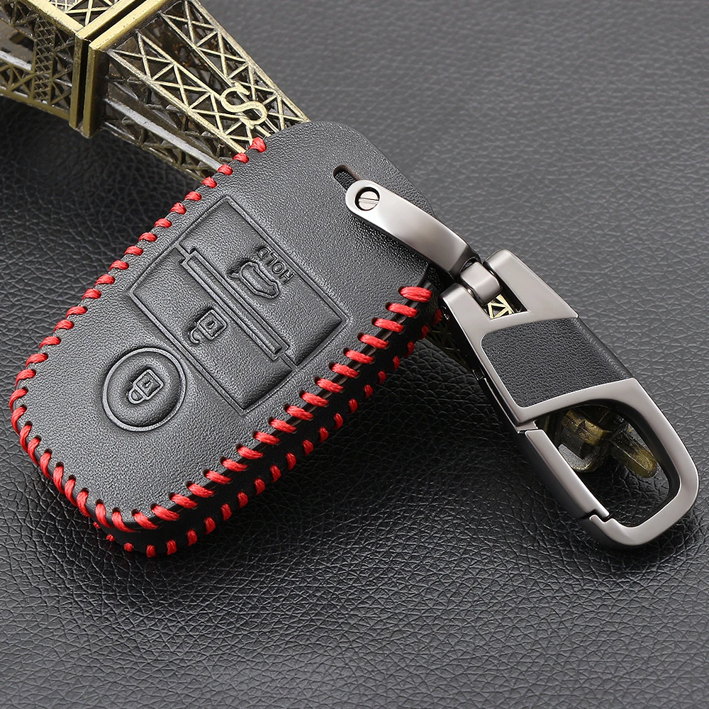 Car Smart Key wallet car genuine leather key cover leather key cases