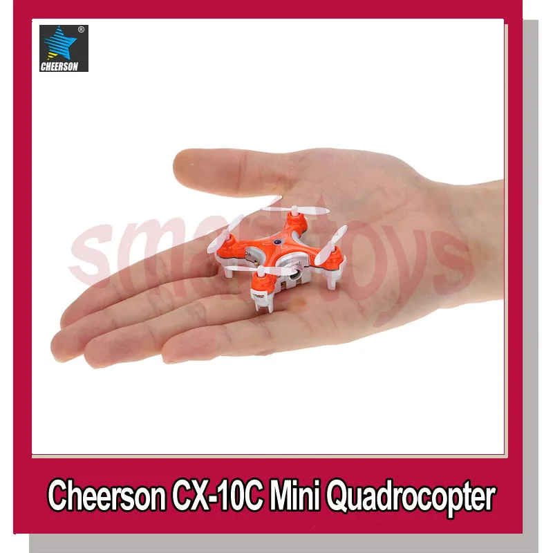 Cheerson CX 10C CX10C Mini 2 4G 4CH 6 осевой Карманный Радиоуправляемый квадрокоптер с защитой и