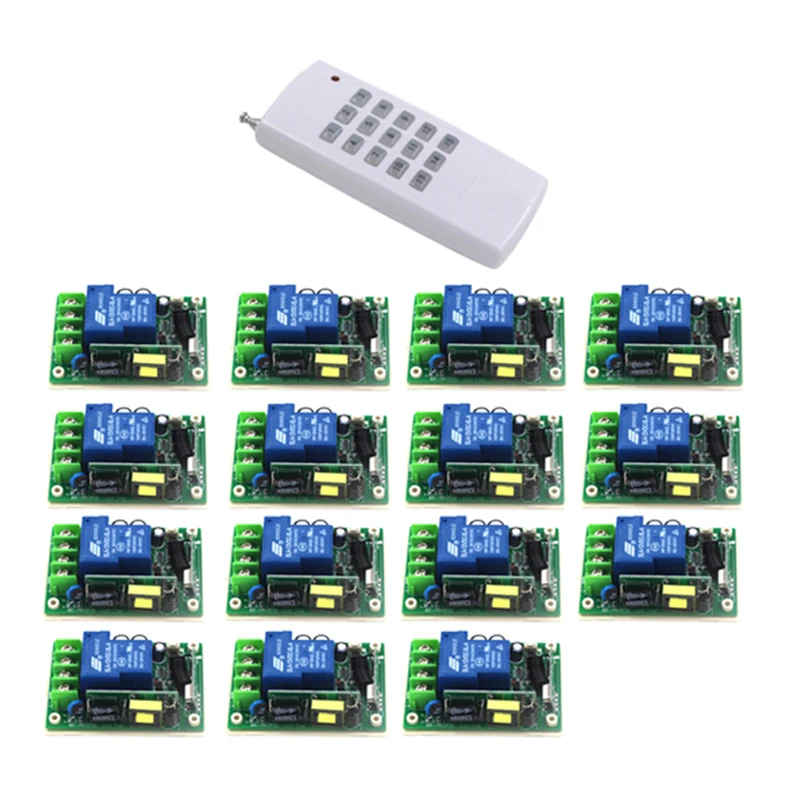 315/433MHZ AC85V~250V RF 1CH 1000M Wide Voltage Multi-Function rf Wireless Switch System 15pcs switch 4326 315/433MHZ AC85V~250V RF 1CH 1000M Wide Voltage Multi-Function rf Wireless Switch System 15pcs switch 4326