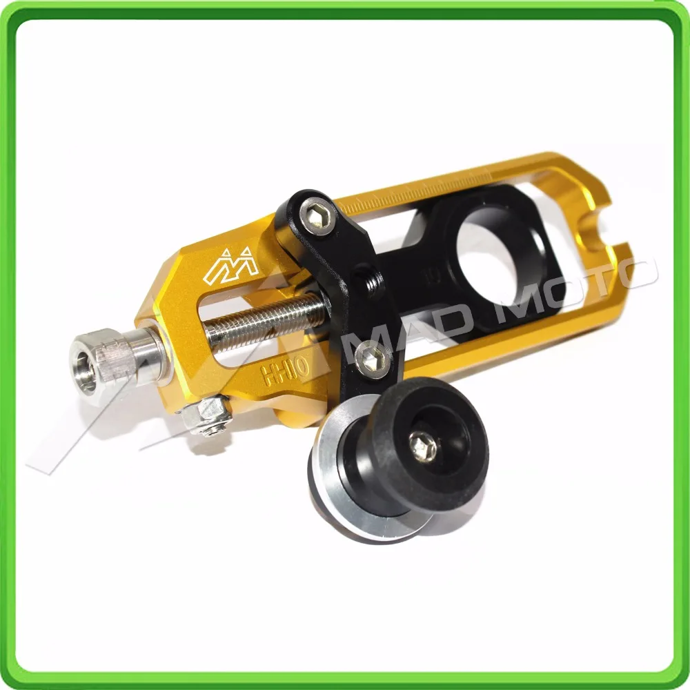 Motorcyclr Chain Tensioner Adjuster with spool fit for Honda CBR1000RR 2004 2005 2006 2007 CBR 1000 RR CBR1000 RR Gold&Black (4)
