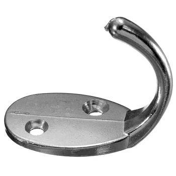 

3Pcs Wall Hook Hanger Holder Single Replacement Rack Door Silver