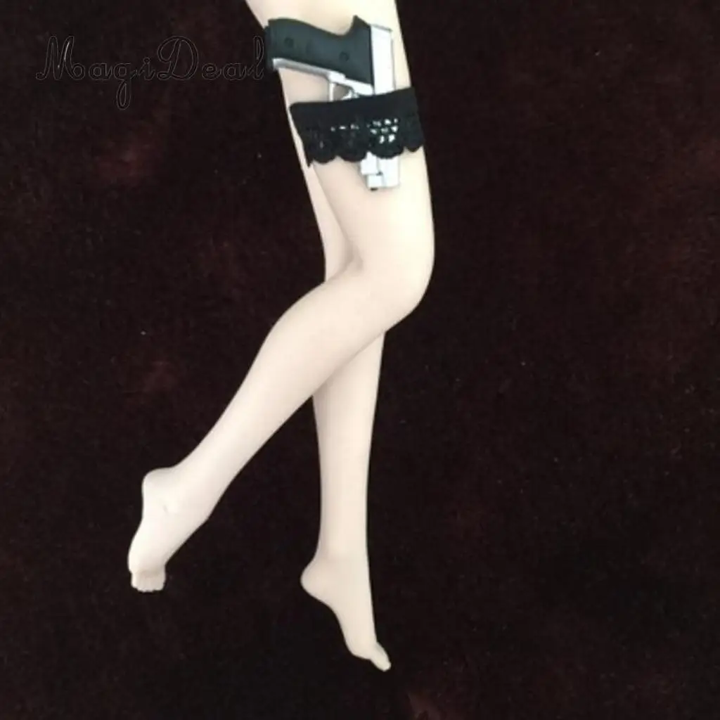 MagiDeal 1/6 Scale Sexy Lace Female Stockings Leg Socks for 12 Inch Action Figure Dolls Model Accs 4Kinds