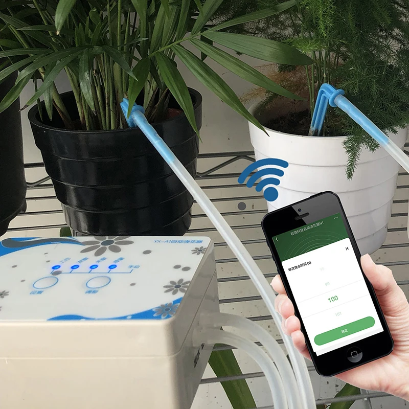 Mobile phone WIFI Automatic Watering Device Remote control Garden plant utomatic Drip Irrigation system water pump timer tool