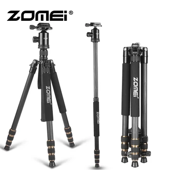 

ZOMEI Carbon Fiber Professional Tripod Lightweight Mountaineering Travel Monopod Professional Photographic Camera Dedicate Stand