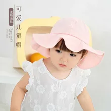Летняя детская шапочка для маленьких девочек, хлопковая шляпа от солнца, Детская летняя шляпа, Пляжная Панама, шляпа для маленьких девочек, Casquette Enfant