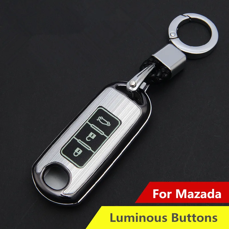 Пластик ключи крышка чехол для Mazda 2 3 5 6 8 Atenza CX5 CX-7 CX-9 MX-5 RX Smart 3 кнопки ключ чехол в виде ракушки стайлинга автомобилей