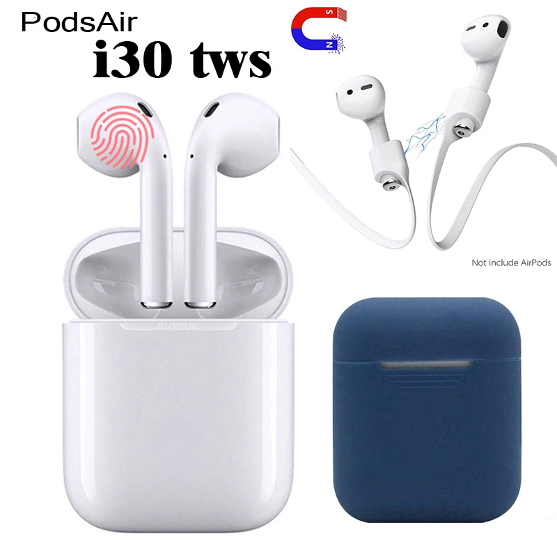 

PodsAir I30 tws wireless Bluetooth Bluetooth 5.0 touch headset subwoofer pk w1 chip i15 tws I 15 i15tws i15 battery