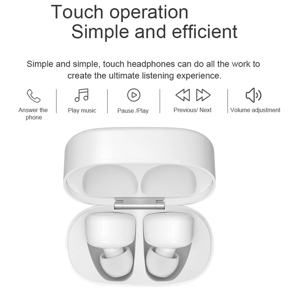 TWS беспроводные наушники в ухо Bluetooth 5 0 Touch IPX56 Водонепроницаемый 3D Стерео