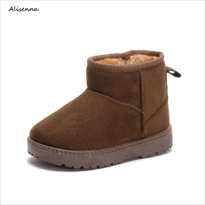 

Alisenna Kids Baby Toddler Shoes Child Winter Warm Snow Boots Shoes Plush Thicker Sole Boys Girls Snow Boots Shoes For Children