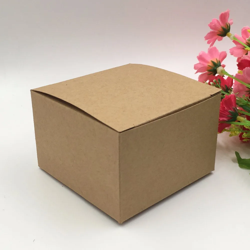 30 шт 9*9*6 см коричневая Подарочная коробка крафт-бумага коробки для конфет \ торт \ ювелирные изделия \ подарок \ шоколад \ Праздничная упаковка коробки