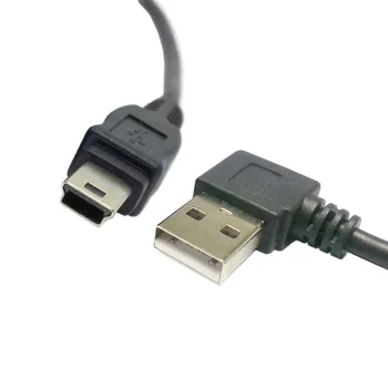 

CY 10pcs/lot A Left Angled USB Mini B Male USB 2.0 Male Cable 50cm