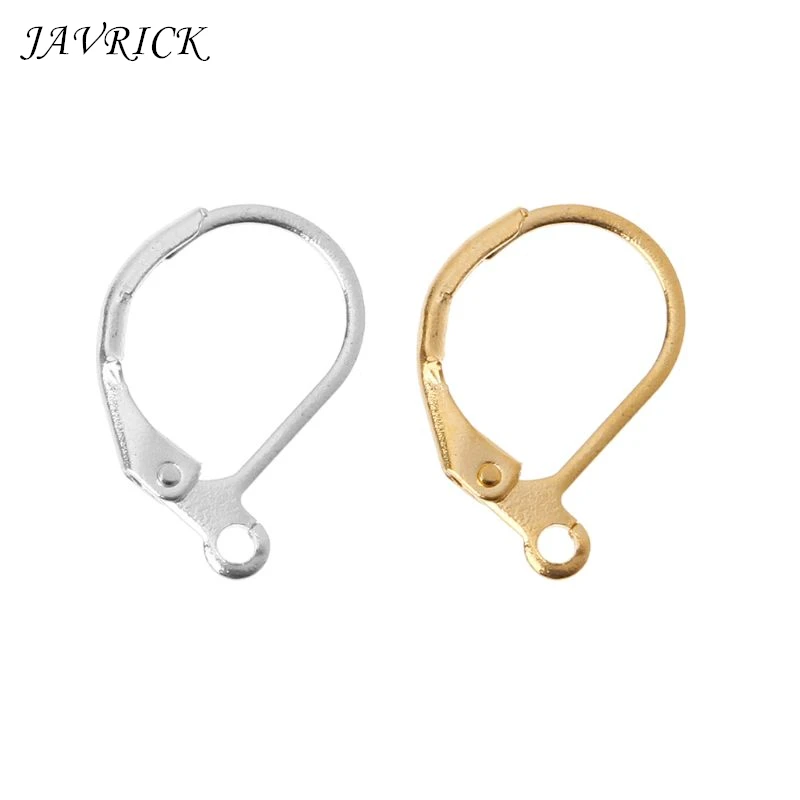 

50Pcs Lever Back DIY Earring French Hooks Ear Wire Open Loop for Jewelry Making