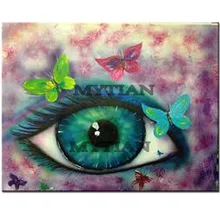 Полный квадратный/бриллиант 5D поделки алмазов картина фото на заказ "Средства ухода для век и бабочки" Wall Art Вышивка крест стежка мозаичный Декор