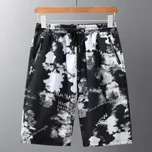 Большие размеры быстросохнущих пляжных брюк с песком, мужские брюки для отдыха, 5 минут, большой тонкий дизайн и шорты