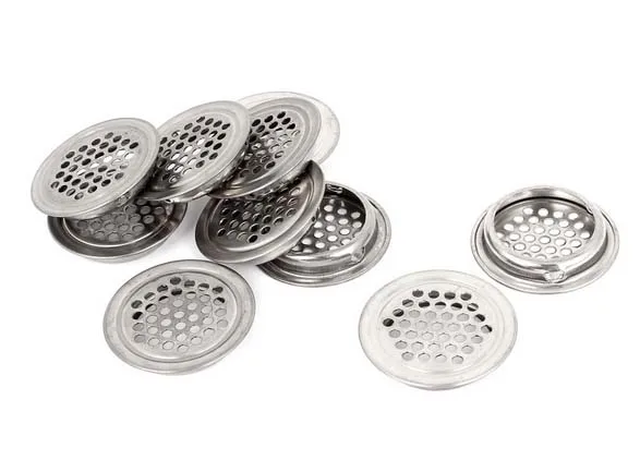 Best Promotion Price 10pcs 35x42mm Dia Round Stainless Steel Mesh Shoes Cabinet Air Vent Louver Cover