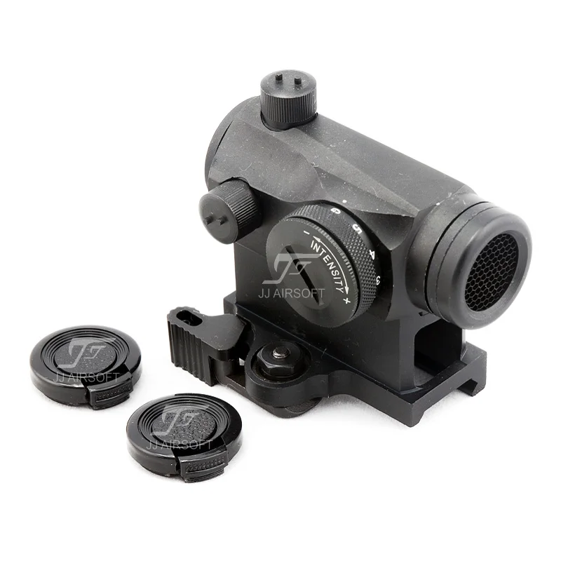 JJ Airsoft 1x24 красная точка с креплением QD и Killflash / Kill Flash