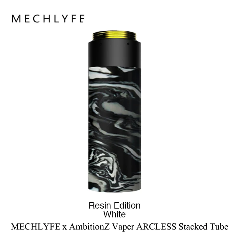 MECHLYFE x AmbitionZ VapeR ARCLESS MECH MOD fit 18650/20700/21700 батарея MECHLYFE ARCLESS vs coilart Mage/VGOD Elite MECH MOD - Цвет: White Tube