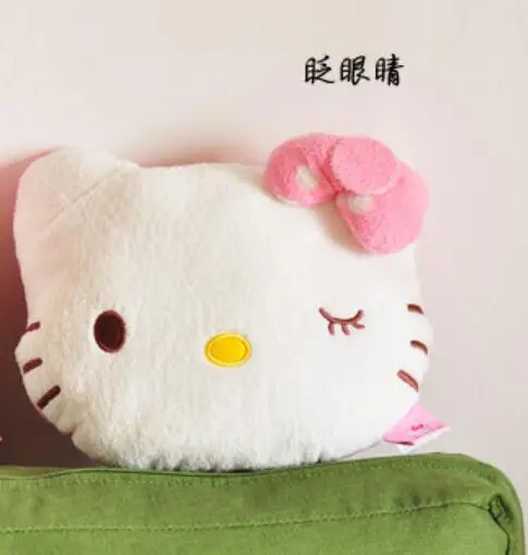 1 шт., розовая Автомобильная подушка hello kitty, подголовник для автомобиля, подушка для шеи, плюшевая детская подушка с рисунком, подголовник для автомобиля, аксессуары для подушек - Цвет: B