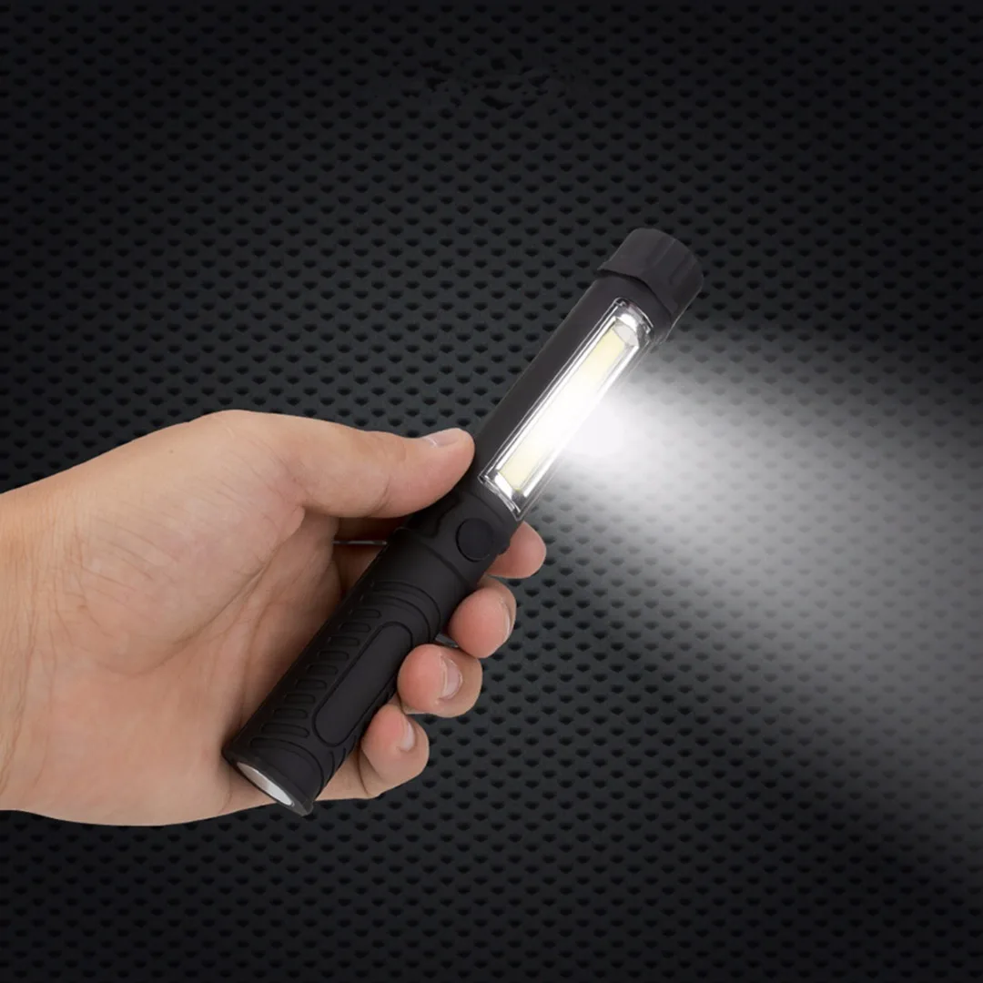 New Arrvied  Brand Mini Multifunction 10000 Lumens Zoomable LED Flashlight COB Work Hand Torch Lamp