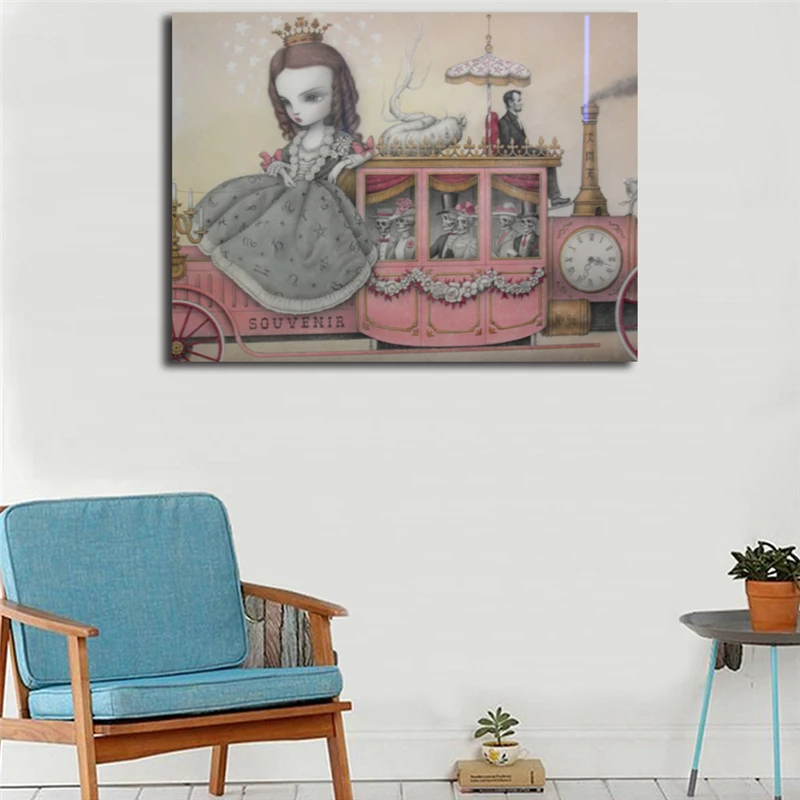 

The Gay 90's By Mark Ryden Wall Art Canvas Posters Prints Painting Wall Pictures For Office Bedroom Modern Home Decor Framework