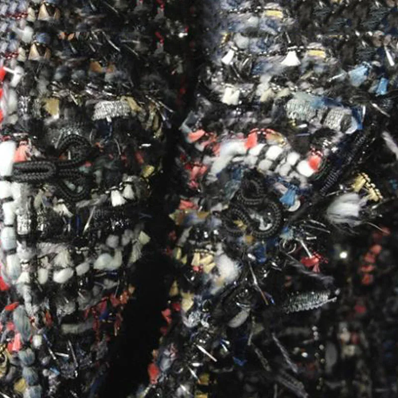 Promo tweed jacket coat ladies autumn / winter new high-end small fragrant wind beaded jacket a generatio