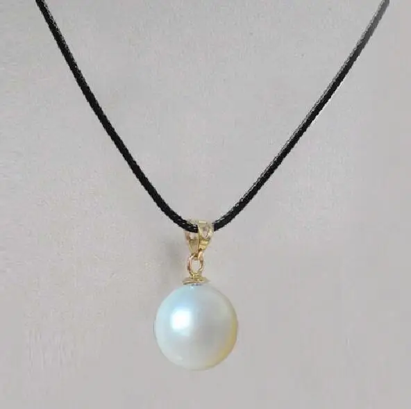 

SINGLE10.7MM AAA++ GRADE WHITE AKOYA PEARL PENDANT 14KGP