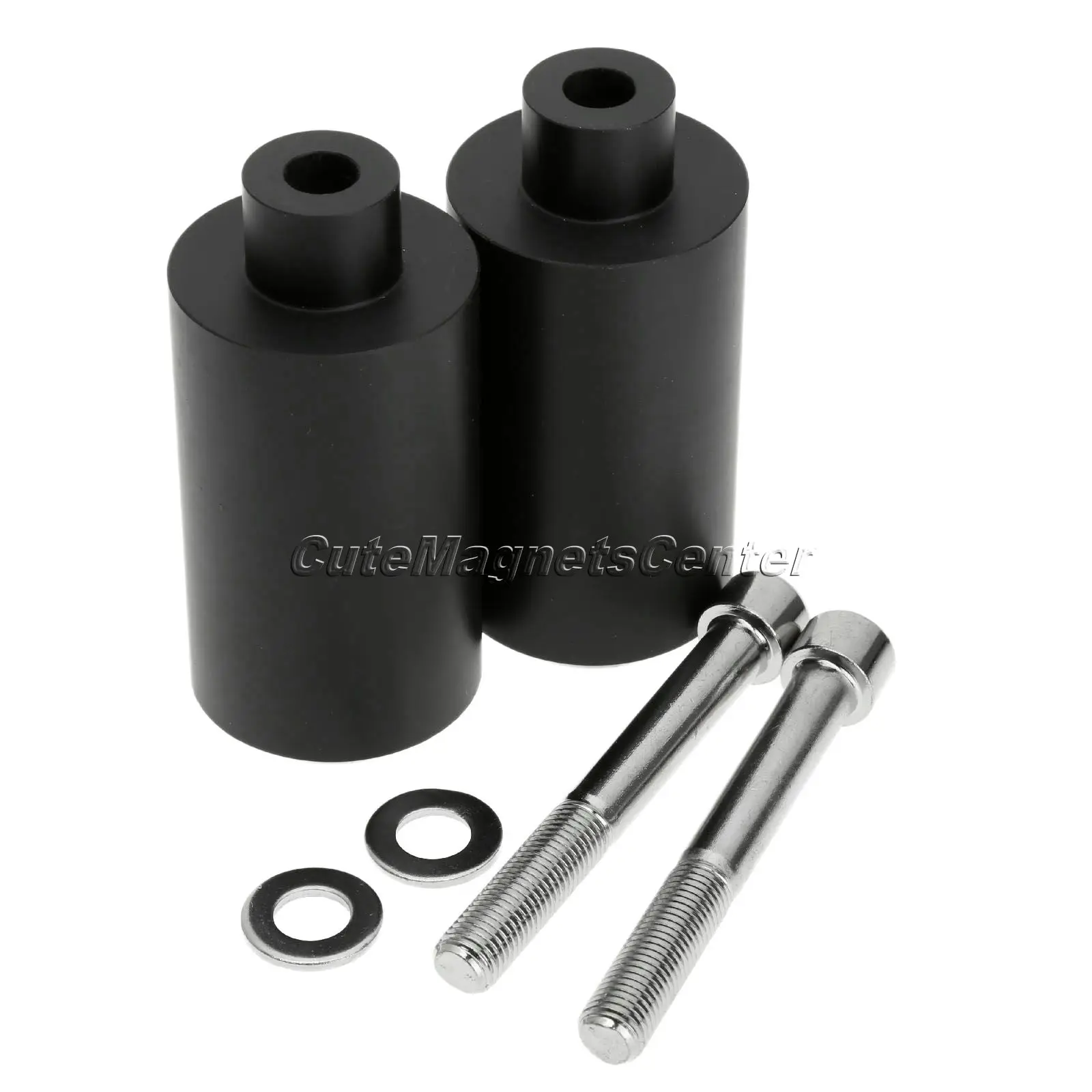 Motorcycle Frame Sliders No Cut Crash Protector Black For Yamaha Fz1