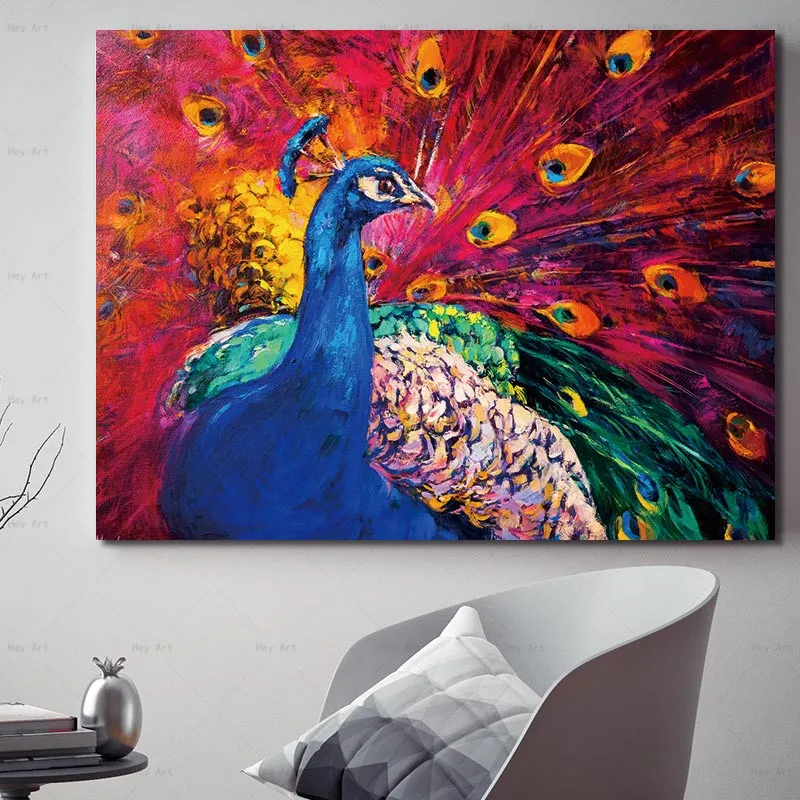 Peacock Animal Wall Art Picture Paintings on Canvas Abstract Posters and Prints No Frame Peacock Animal Wall Art Picture Paintings on Canvas Abstract Posters and Prints No Frame
