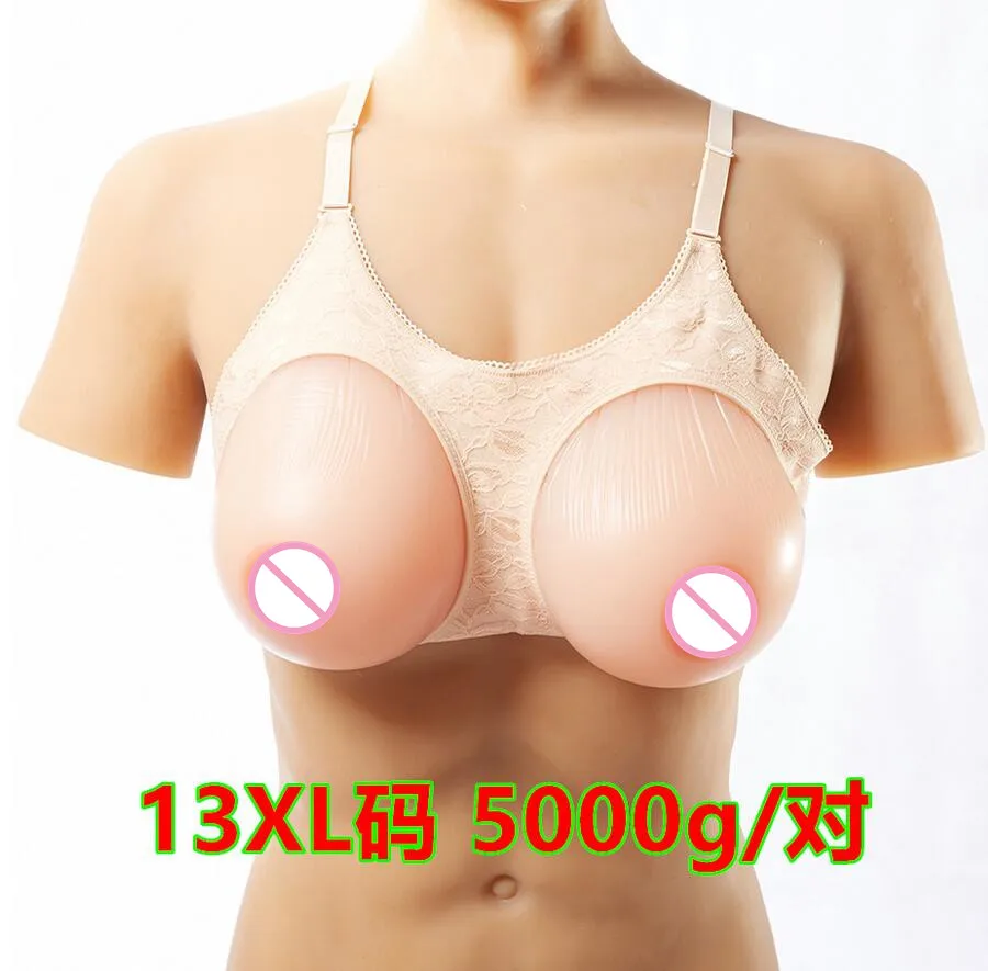 

Silicone Fake False Breast crossdresser silicone breast form silicone breast chest prosthesis 5000g HH Free shipping