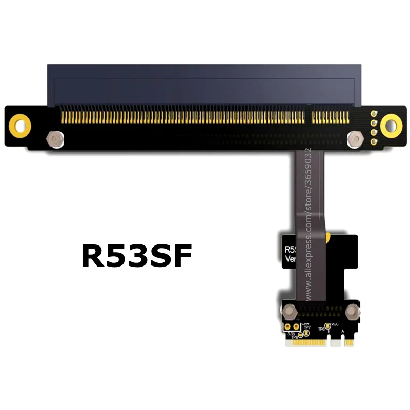 Плата расширения M.2 WiFi A.E Key A + E к PCI e 16x x16 Райзер адаптер ленточный кабель Gen3.0 AE для