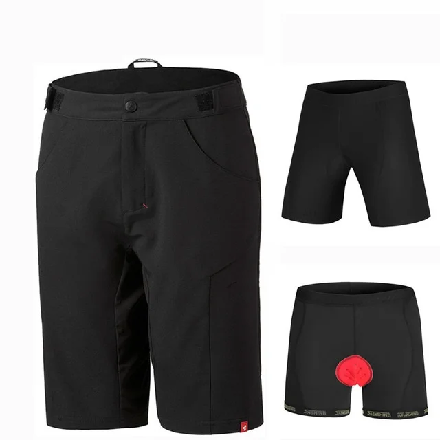 1 компл. Для мужчин Шорты Горячая+ 3D гель мягкий Шорты MTB Downhill Mountain Шорты модные короткие штаны шт/комплект