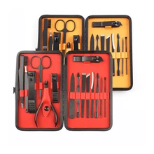 Маникюрный набор 15 шт \ Набор оборудование для красоты ножницы из нержавеющей стали для ногтей клипер профессиональный педикюр для ногтей набор комбинации красоты