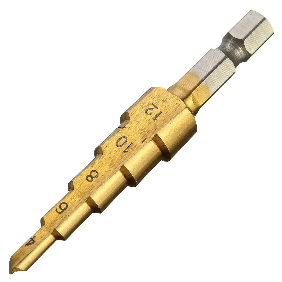 Drillpro 1 шт. ступенчатые титановые сверла HSS для дерева 4 12 мм 20 32 металлические