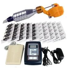 Полный профессиональный набор для тату-машины наборы роторных тату машины блок питания, иглы с наконечником