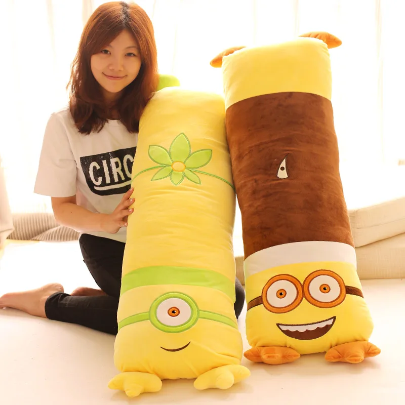 

75CM 2015 new arrived 1 piece Despicable ME 2  yellow plush toy doll cloth doll Large double cushion pillow unpick and wash