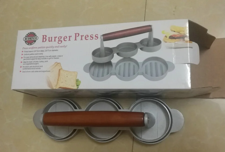 Дом KFC гамбургер нажимает пищевой алюминиевый сплав мясной пирог пресс burger нажмите антипригарным покрытием Burger Пресс мясо торт