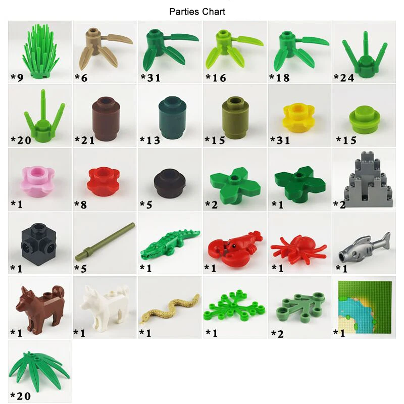 Blocos de Construção para Legoe Cidade Graden Blocos Grama Bush Flor Árvore Plantas Técnica Amigos Faça Você Mesmo Moc Brinquedo Montar Partículas 7 High Quality Brinquedos e hobbies