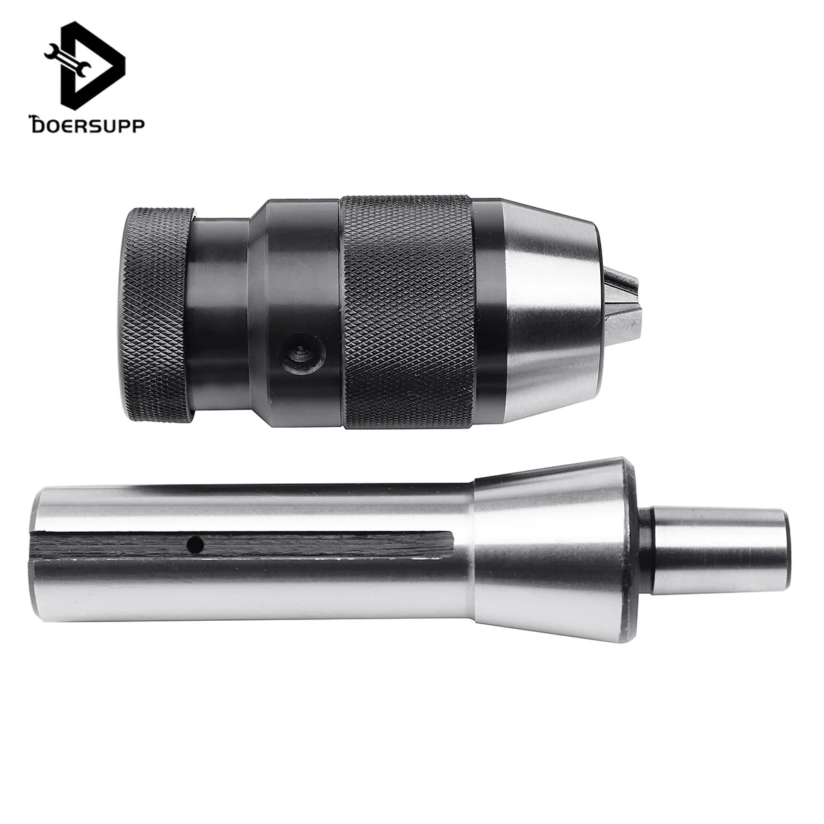 

Doersupp 1/32-1/2'' 1-13mm 6JT Keyless Drill Chuck Self Tighten+R8 Shank For CNC High Quality Power Tool Accessories