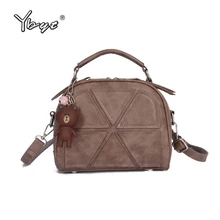YBYT marke 2017 neue vintage casual bär puppe handtaschen hotsale damen patchwork einkaufstaschen schulter messenger crossbody taschen