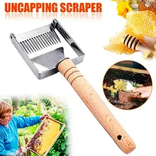 Горячая новая разворачивающая вилка Пчеловодство Мед Расческа нож-скребок для пчеловодов деревянная ручка инструмент пчеловода оборудование и инструменты для пчеловодства