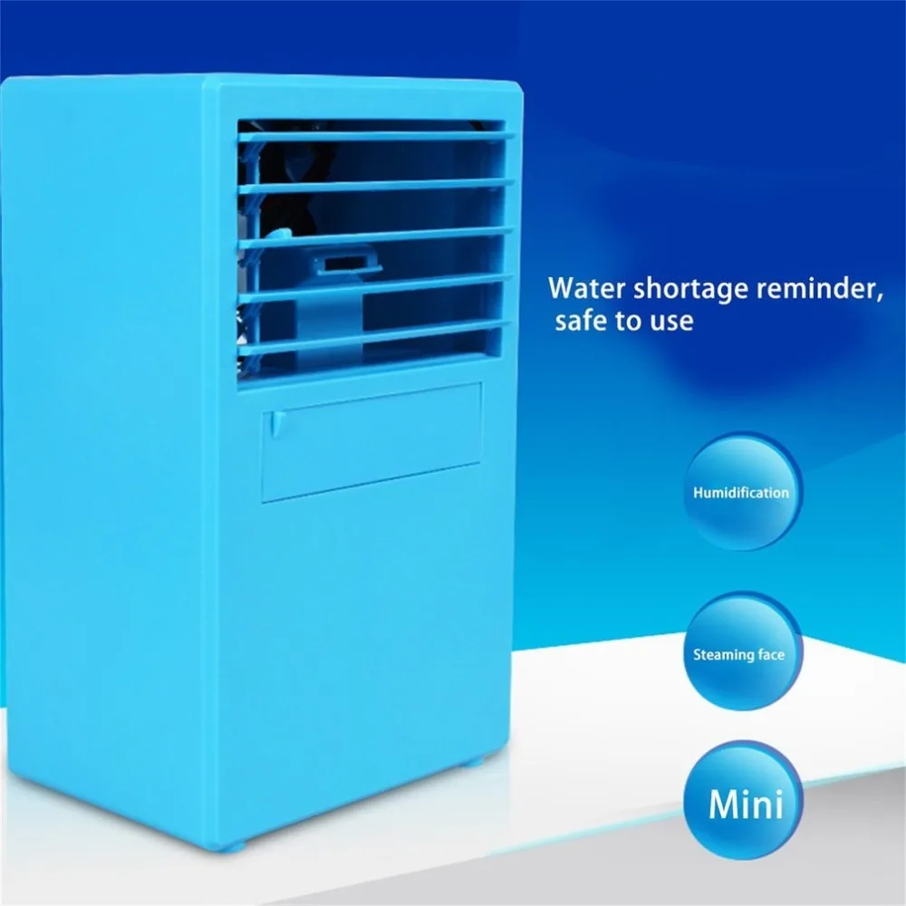 

9.5-Inch Mini Portable Table Air Conditioner Small Office Bladeless Fan Humidifier Quiet Personal Moisturizing Air Cooler